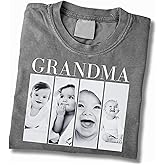 NAZENTI Personalized Grandma Shirt, for Grandma, Custom Grandkids Photo Shirt, for Grandmas
