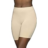 Vanity Fair Women's Seamless Slip Shapewear Shorts, No Show Look Under Dresses, Skirts & Pants