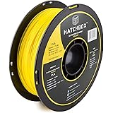 HATCHBOX PLA 3D Printer Filament, Dimensional Accuracy +/- 0.03 mm, 1 kg Spool, 1.75 mm, Yellow