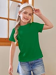 Girls Short Sleeve T Shirts Kids Summer Tops