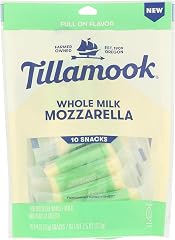 Tillamook, Mozzarella Whole Milk Snack Portions, 7.5 Ounce