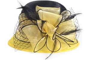 VECRY Kentucky Church Derby Dress Cloche Hat Sweet Cute Floral Bucket Hats