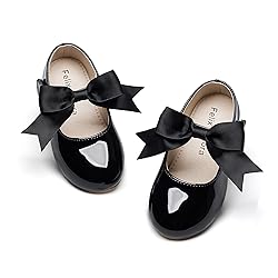 Felix & Flora Toddler Black Princess Dress Shoes