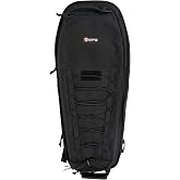 G.P.S. 30" Covert Single Soft Rifle Case | Secure Durable Abrasion-Resistant Ambidextrous Adjustable Black Tactical Rifle Backpack