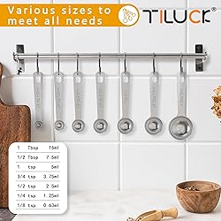 TILUCK Stainless Steel Measuring Spoons Set,Coffee