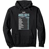 Aries Traits Facts Horoscope Zodiac Astrological Sign Gift Pullover Hoodie