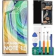 OLED Screen Replacement for Samsung Galaxy Note 10 Lite LCD Screen for SM-N770F SM-N770F/DS LCD Display for Samsung Note 10 Lite Touch Digitizer Assembly Repair Kits with Frame (with Fingerprint
