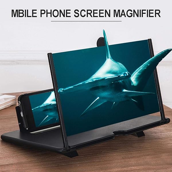 Findema 12 Inch Screen Magnifier Foldable Smart Phone Amplifier High Definition Zoom Suitable for All Smart Phones Foldable