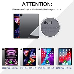 GROLEOA for iPad Pro 12.9 Case 2022/2021/2020 with