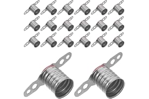 DIYEAH 20pcs E10 Screw Bulb Holder Lamp Socket with Coppernickel Plated Metal and Reliable Screw Base