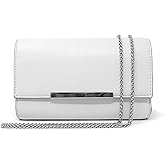AFKOMST Valentines Day Gifts: Clutch Purse Evening Bag for Women Small Wristlet Handbag for Formal Wedding or Casual Outfits | Vegan Leather, Fit Phone,Passport, Detachable Chain