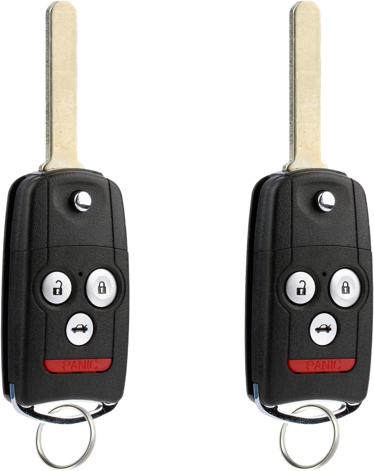 For 09-14 Acura TL, 09-14 TSX, 10-13 ZDX, 08-12 Honda Accord Coupe Keyless Entry Remote Key Fob MLBHLIK-1T - 2 PACK
