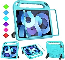 BMOUO Kids Case for iPad Air 5/4, Built-in Screen