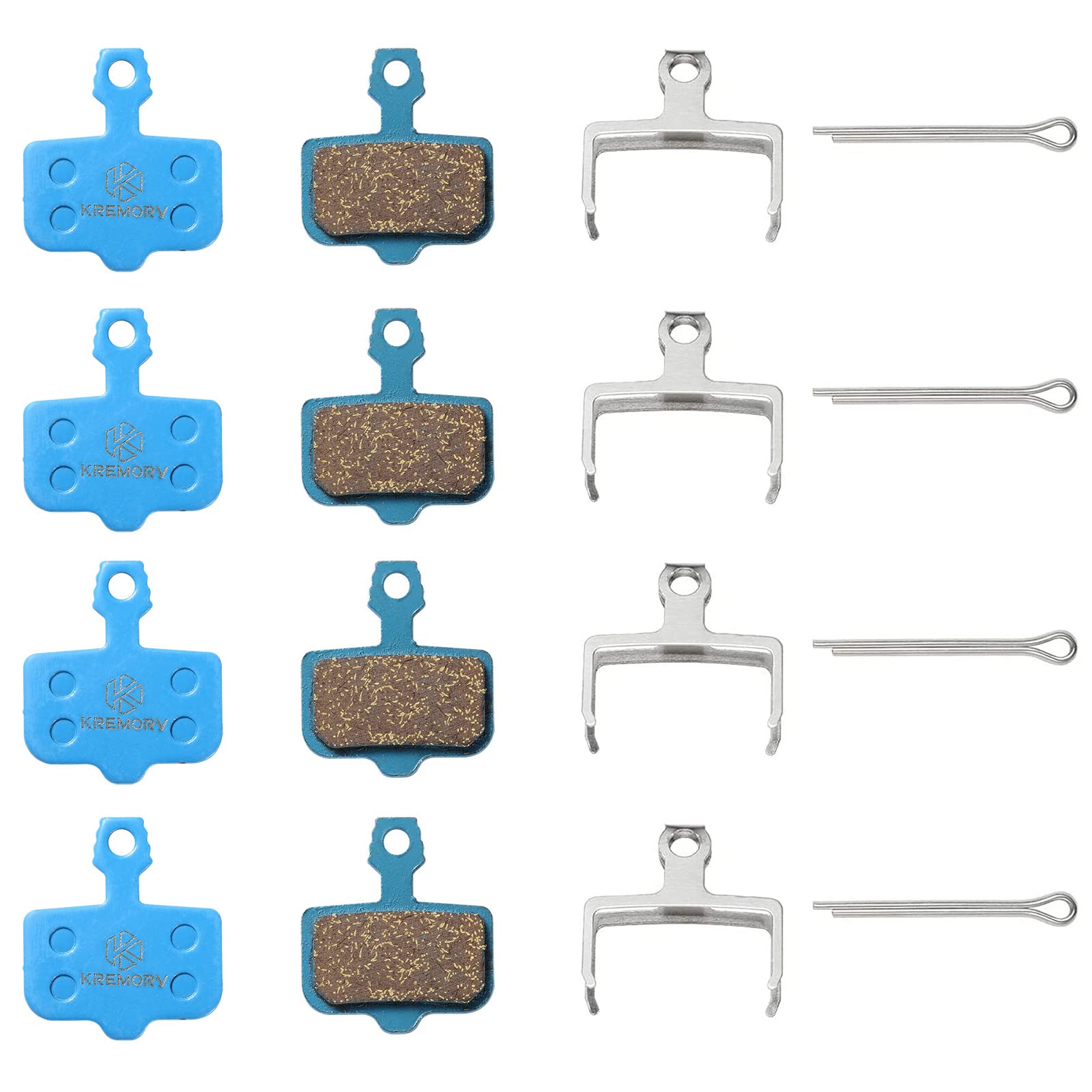 KREMORV Brake Pads for Avid Elixir 4 Pair of Bike Disc brake pads for Avid Elixir 1 3 5 7 9 R ER CR Mag VIA GT for Sram Level XX,X0,XXWC DB1 DB3 DB5