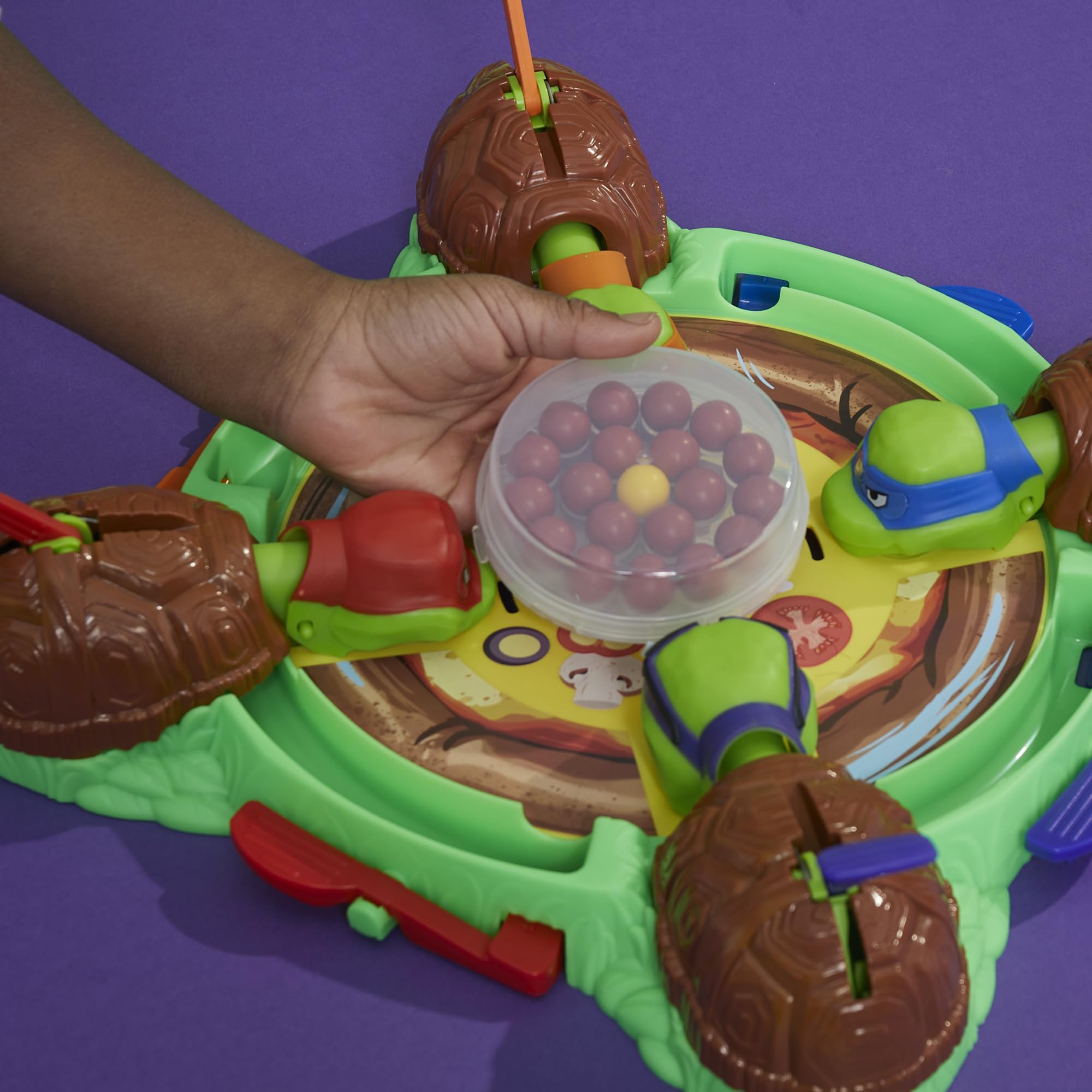 Hungry Hungry Hippos: Teenage Mutant Ninja Turtles Edition Game | Ages 4 and Up | 2 to 4 Players | Kids Board Games | Gifts for Preschoolers (Amazon Exclusive)