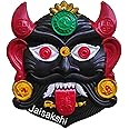 JaiSakshi Nazarbattu Plastic Nazar Suraksha Kawach,Evil Eye Protector,Drishti Bommai Battu For House Office Home Shops Door Hanging Protector Kavach Large Dristi Wall Decor Multicolor,10 Centimeters