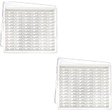 Elizabeth Ward Bead Storage Solutions 82 Piece Stackable Bead Storage Containers with Lid for Art Supplies and Craft Storage,