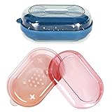 Plastic Travel Soap Container, 2pcs Portable Soap