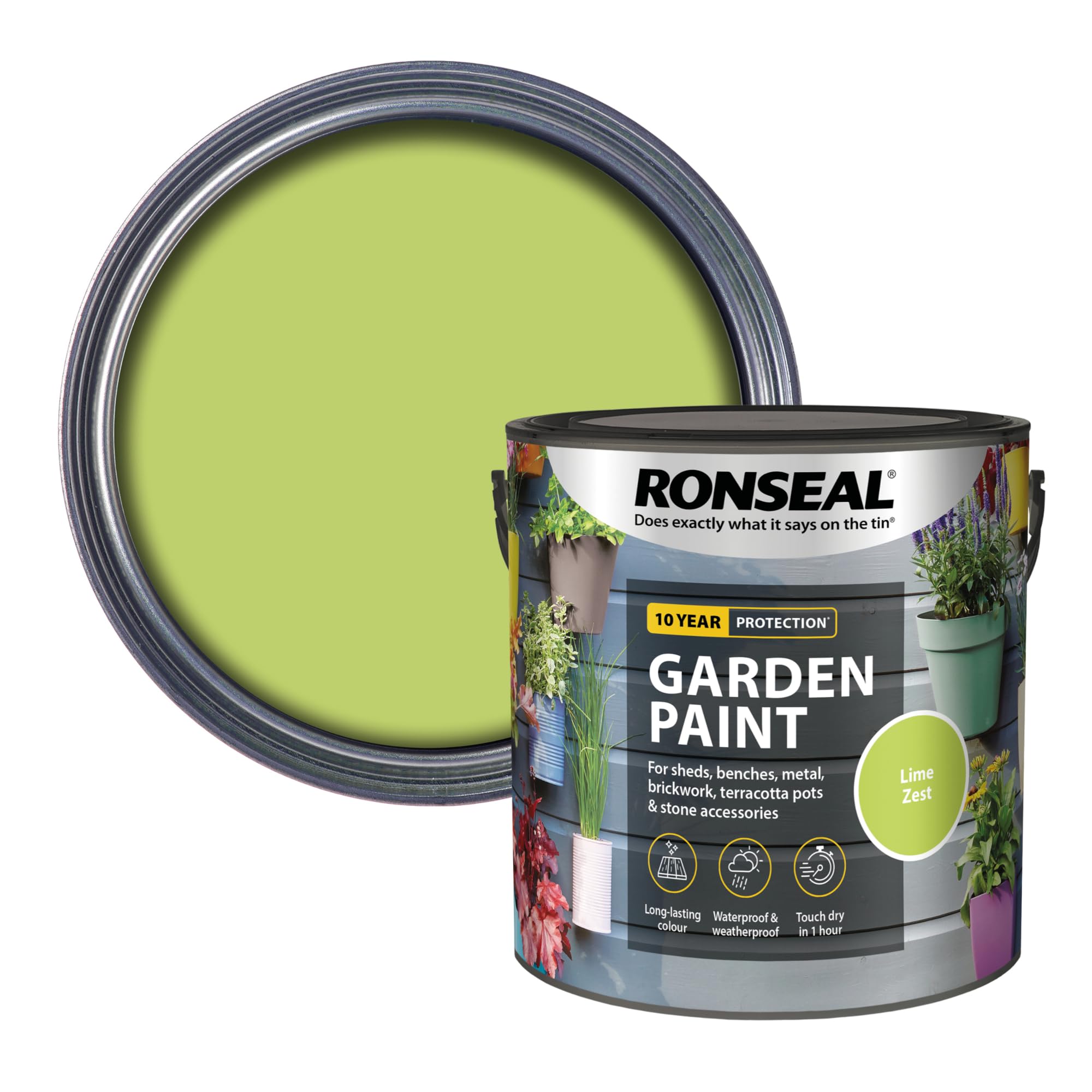 RONSEAL GARDEN PAINT LIME ZEST 2.5L [38512]
