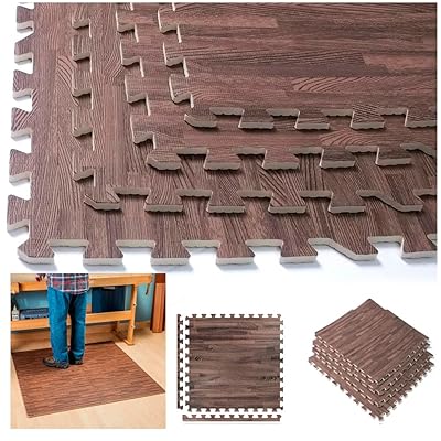 Interlocking Dark Wood Grain Eva Foam Flooring for Uganda Ubuy