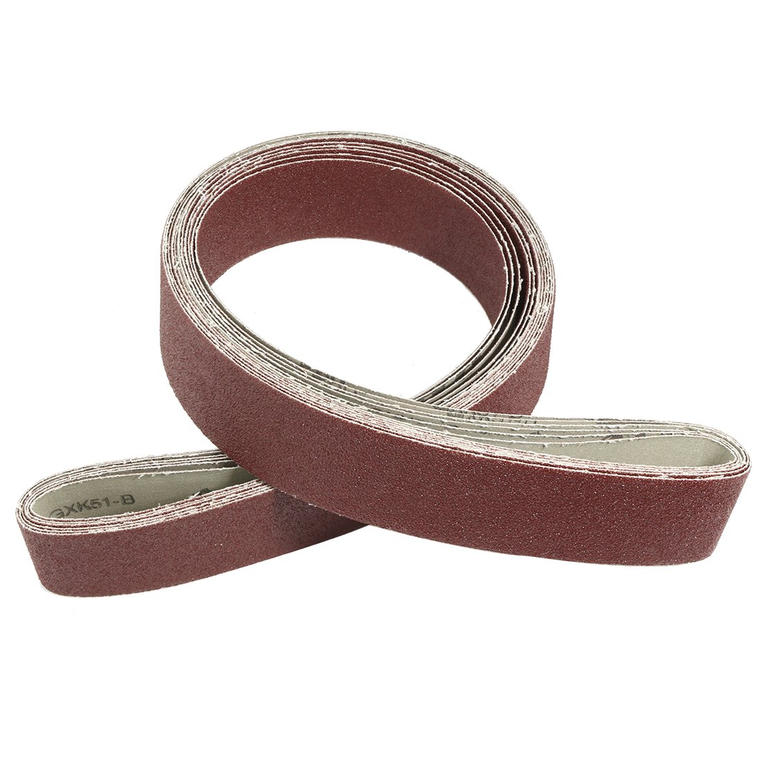 Sourcingmap 2-Inch x 72-Inch Aluminum Oxide Sanding Belt 60 Grits Sandpaper Lapped Joint for Belt Sander 6pcs