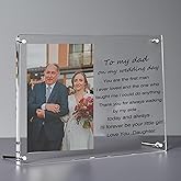 JINYID Father of the Bride Gifts from Bride,Dad Wedding Gift from Daughter-I'll Forever Be Your Little Girl Picture Frame 4x6 Inches Photo