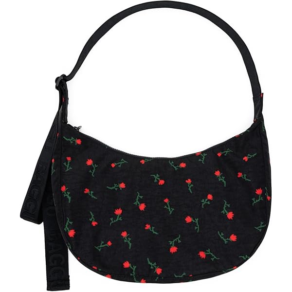 BAGGU MEDIUM NYLON CRESCENT BAG 黒　アメリカ購入 Amazon.com: BAGGU Medium Nylon Crescent Bag - Leopard