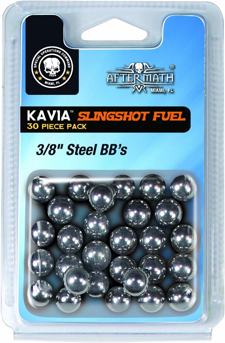 AfterMath Bone Collector Slingshot Fuel, 3/8 inch BBS (100 Count) Hunting