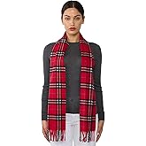 JENNIE LIU Women's 100% Pure Cashmere Scarf 75"x12" Cashmere Scarves for Women
