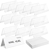 Harloon 12 Pcs Acrylic Name Plate Holders 11" x