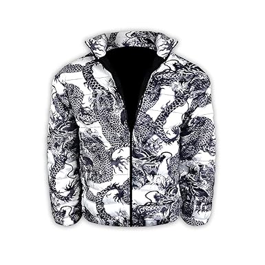 Amazon ダイヤモンドジャパン Diamond Japan 龍総柄 ボアジャケット