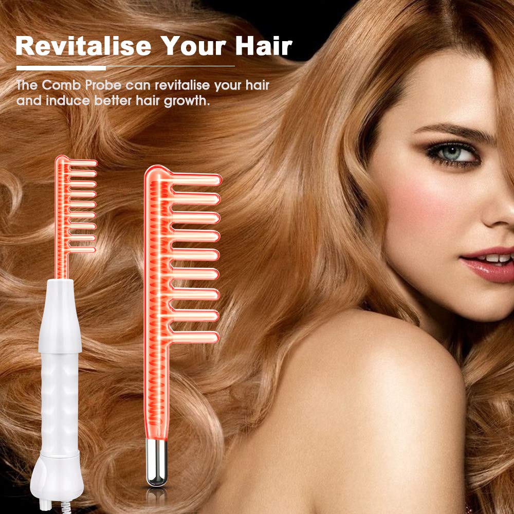 High Frequency Facial Device, Portable Handhold Frequency Device with 7 Wands: Beauty