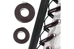 Ostlttyn Zero Gravity Chair Replacement Cord, 4 Pcs Durable Bungee Elastic Laces Replacement Cords for Zero Gravity Chair Lounge Chair Patio Recliner Lawn Chair Repair Kit, Brown