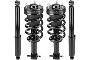 AEAGLE Front & Rear Strut Shock Assembly w/Coil Spring Compatible with Chevy Silverado 1500/ GMC Sierra 1500 2007-2013, Replace 139105 4345074, Left & Right, 4PCS