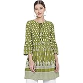 Yash Gallery Women's Rayon Floral Printed Short Kurta For Summer