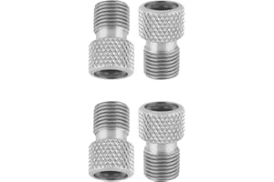Presta Valve Adapter - Converts Presta Valve Bicycle Tube stems to Schrader - French/UK to US to Inflates Tube and Tubeless T