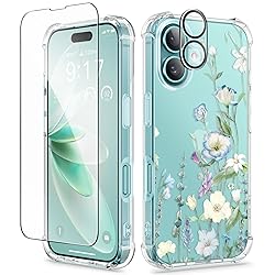 GVIEWIN for iPhone 16 Case, with Screen Protector