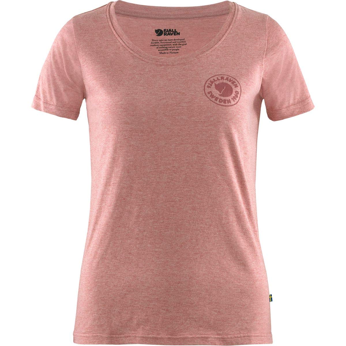 FJALLRAVEN F83513-342-999 1960 Logo T-Shirt W Raspberry Red-Melange XS
