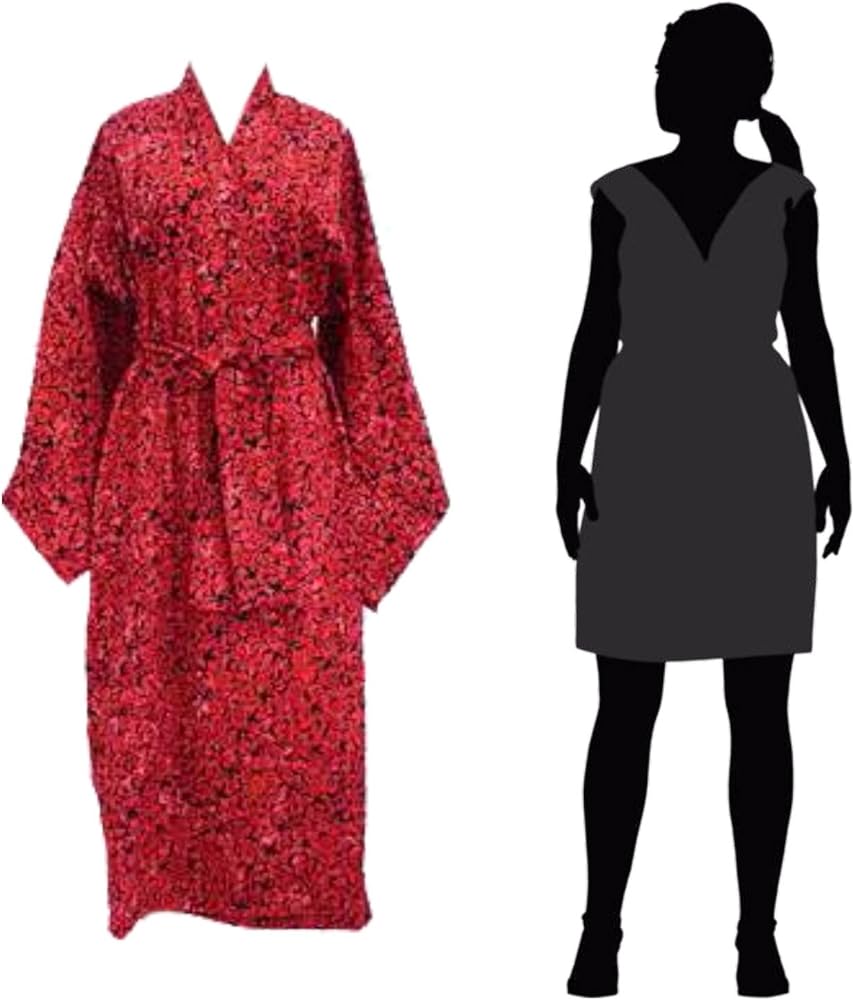 batik kimono robe
