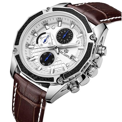 Quartz Analogue-Chronograph Mens Wristwatch