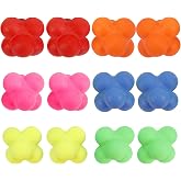 12 Pack Reaction Balls, Rubber Reaction Bounce Balls for Reflex Training | Reflex Ball for Hand-Eye Coordination, Agility &amp; Speed Training