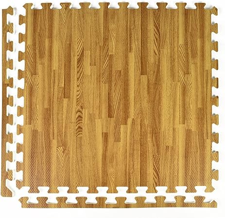 Greatmats Wood Grain And Cork 2 Ft X 2 Ft X 5 Inch Interlocking