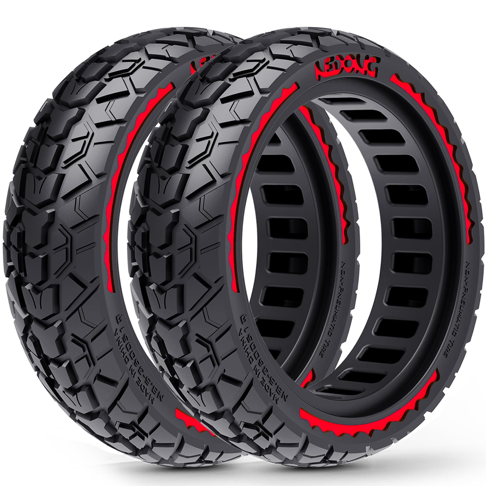 Photo 1 of BABEJIA 2-Pack 10x2.50 Scooter Tire Tubeless, Upgrade Your Scooter with 60/70-6.5 Off-Road Airless TIre, 10x2.5-6.5 Replacement Tyres for Segway Max G2/G30 Series, Gotrax G6/G5/G MAX/ECLIPSE, etc