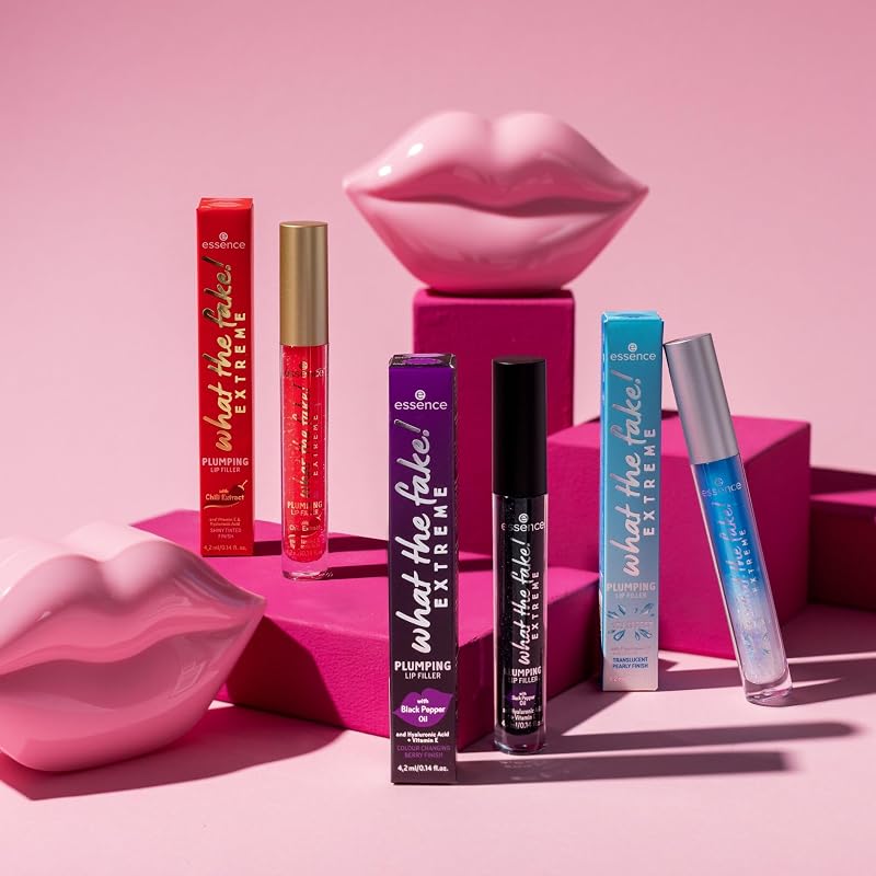 Essence What the Fake! PREENCHIMENTO LABIAL EXTREMO PREENCHIMENTO volumizador labial, revitalizar, resultado imediato, volumizar, brilhante, cintilante (4,2ml)