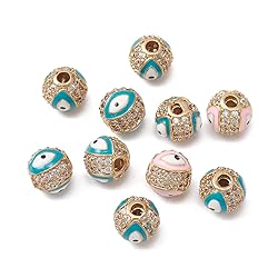 LiQunSweet 10 Pcs Charming Micro Pave Cubic