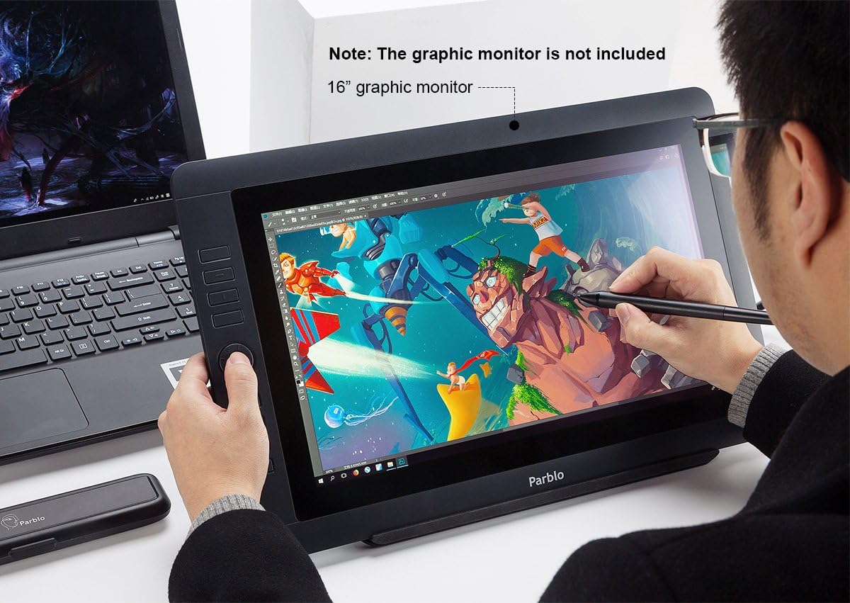 Parblo PR 100 Universal Graphic Tablet Stand Adjustable for 10 to 16 Inches Digital Graphics Drawing Monitors Art Tablets: Computers & Accessories