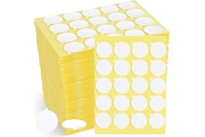 AUBECO 1200PCS Candle Wicks for Candle Making, Candle Wick Stickers, Heat Resistance Double-Sided Stickers with The Little ”Tail “, Stickers for Candle Making