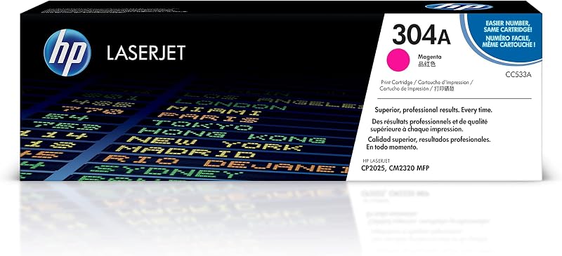 HP 304A CC533A Magenta Original LaserJet Toner Cartridge CM2320 CP2025 2800