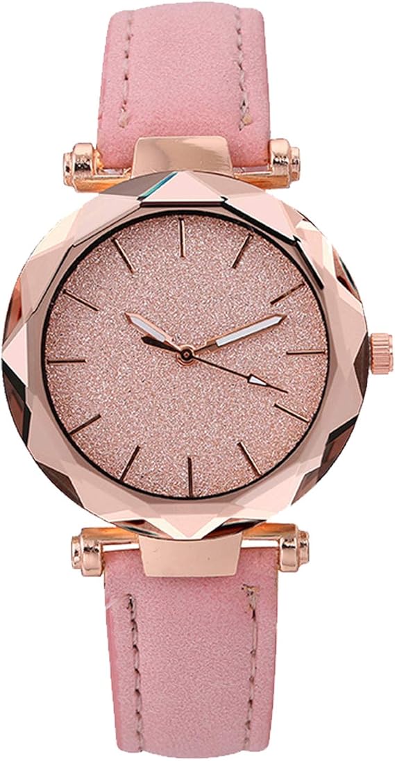 Womens Fashion Retro Watches, Leather Analog Quartz Watch
