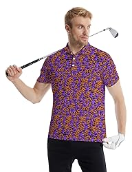 Xdceu Men's Skull Polo Shirts Hawaiian Golf Polo